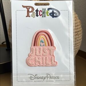 NWT Patched Disney Parks 'Just Chill' Patch